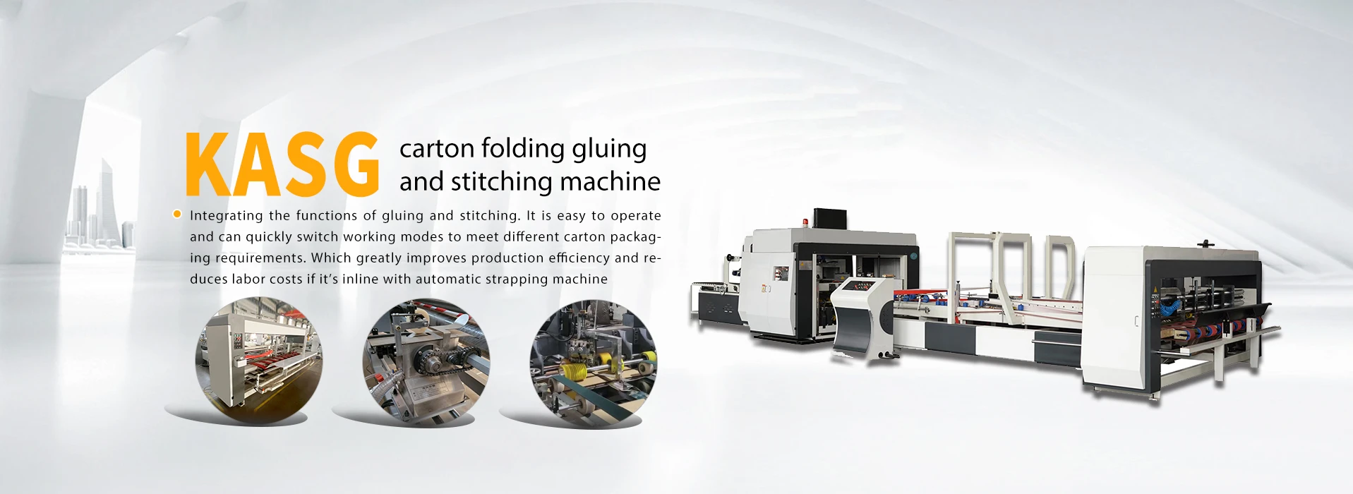 automatic carton folding gluing machine